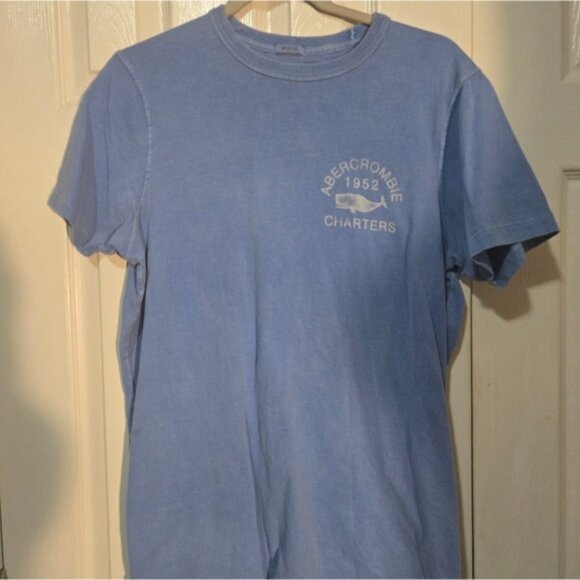 A&F Blue Graphic Muscle T-Shirt XL - Picture 7 of 7